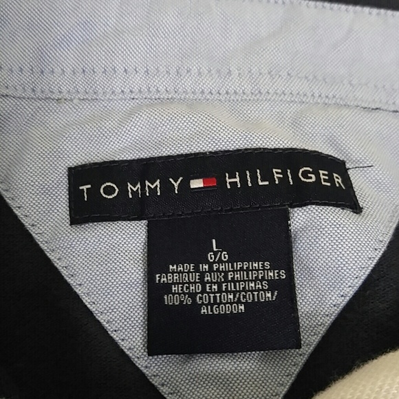 Tommy Hilfiger color block polo size large - Picture 4 of 4
